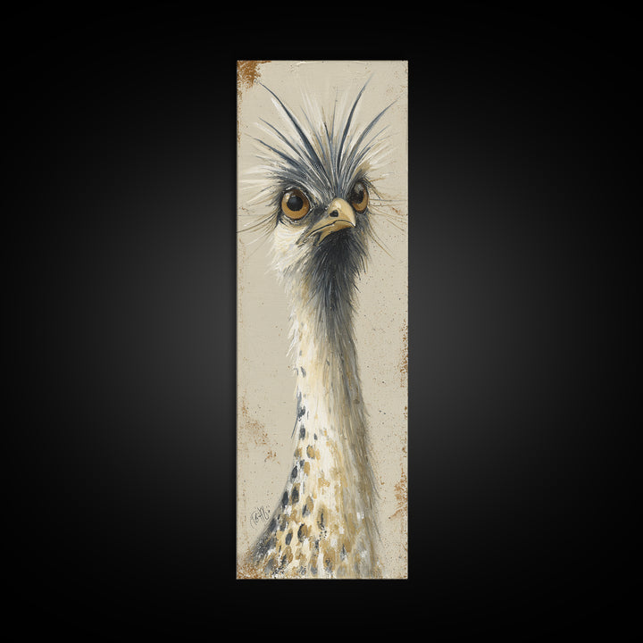Bird Delivering a Tiny Love Letter Canvas Print, Whimsical Art, Nursery Wall Art, Living Room Decor, Fine Art, Wonder, WHI-1x3-35