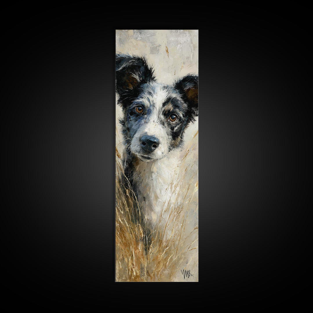 Dog in a Hot Air Balloon Framed Canvas Print, Whimsical Art, Fine Art Print, Living Room Decor, Fine Art, Wonder, Prints, WHI-1x3-74