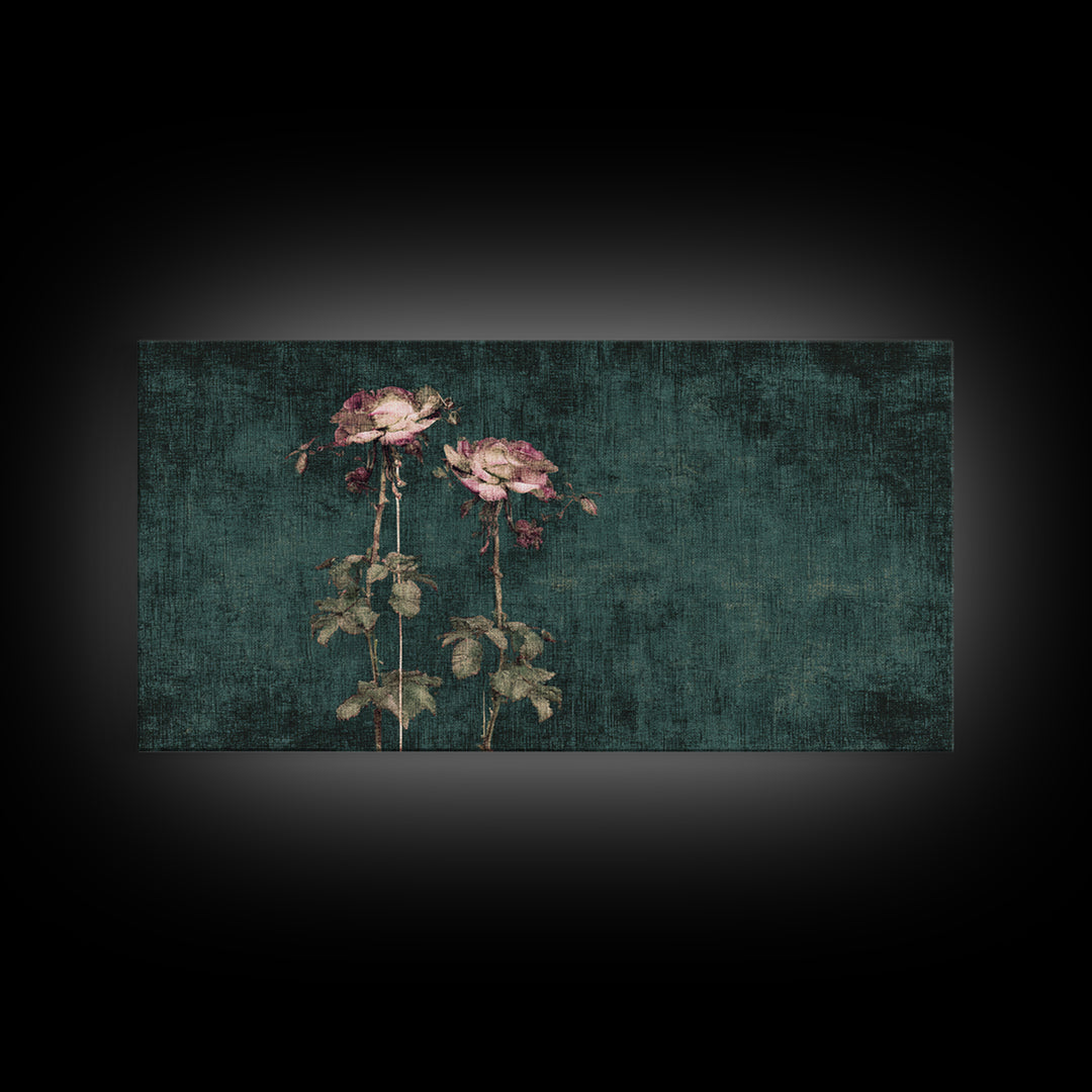 Robot Watering a Single Flower Canvas Print, Whimsical Art, Pet Portrait, Living Room Decor, Wonder, Abstract Wall Art, WHI-2x1-41