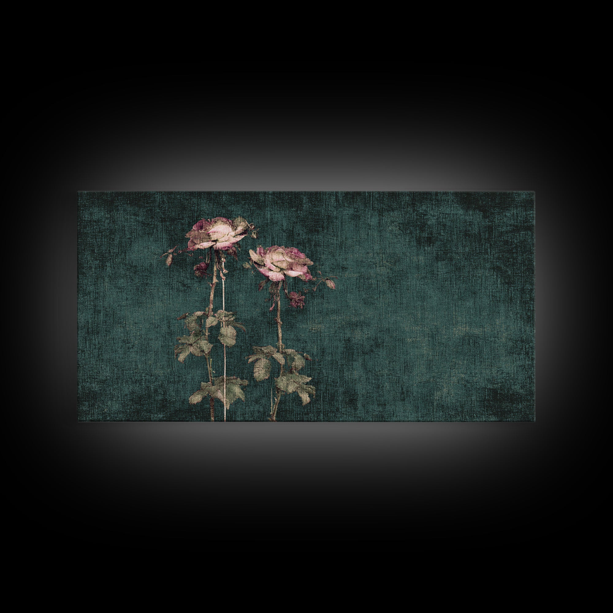 Robot Watering a Single Flower Canvas Print, Whimsical Art, Pet Portrait, Living Room Decor, Wonder, Abstract Wall Art, WHI-2x1-41
