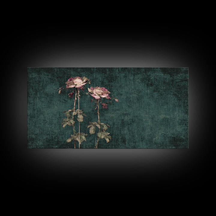 Robot Watering a Single Flower Canvas Print, Whimsical Art, Pet Portrait, Living Room Decor, Wonder, Abstract Wall Art, WHI-2x1-41