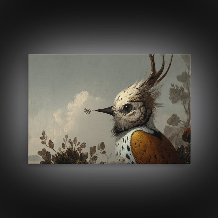 Bird Delivering a Tiny Love Letter Canvas Print, Whimsical Art, Digital Art, Living Room Decor, Fine Art, Wonder, Nursery, WHI-3x2-75
