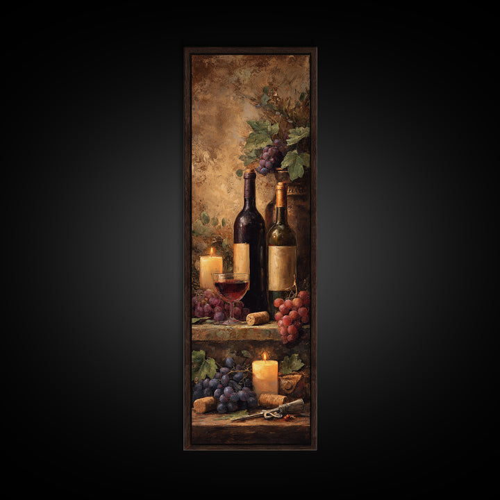 Corkscrew and Corks on Rustic Wood Canvas Print, Winery Art, Kitchen Wall Art, Winery Decor, Fine Art, Vineyard, Matisse Print, WIN-1x3-40
