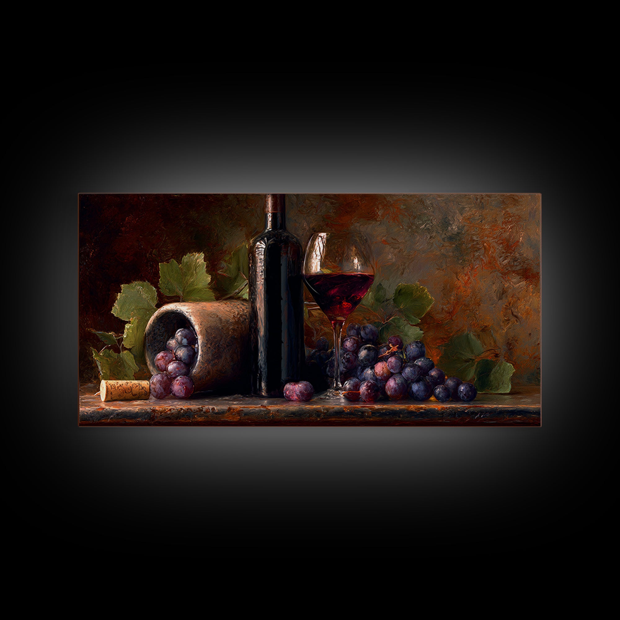 Red Wine Swirl Abstract Framed Canvas Print, Winery Art, Room Decor, Winery Decor, Abstract Art, Vineyard, Printable Wall Art, WIN-2x1-75