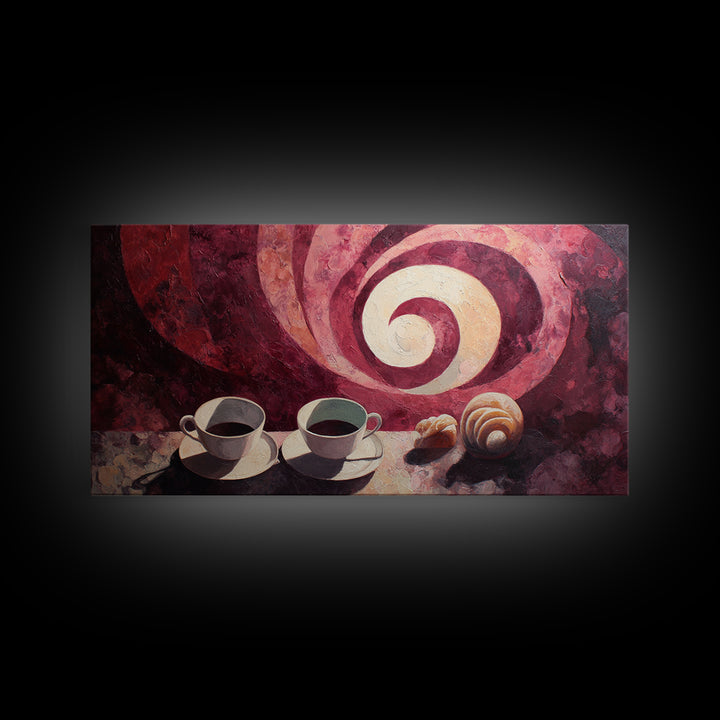 Red Wine Swirl Abstract Framed Canvas Print, Winery Art, Wall Art Print, Winery Decor, Abstract Art, Vineyard, Gallery Decor, WIN-2x1-99
