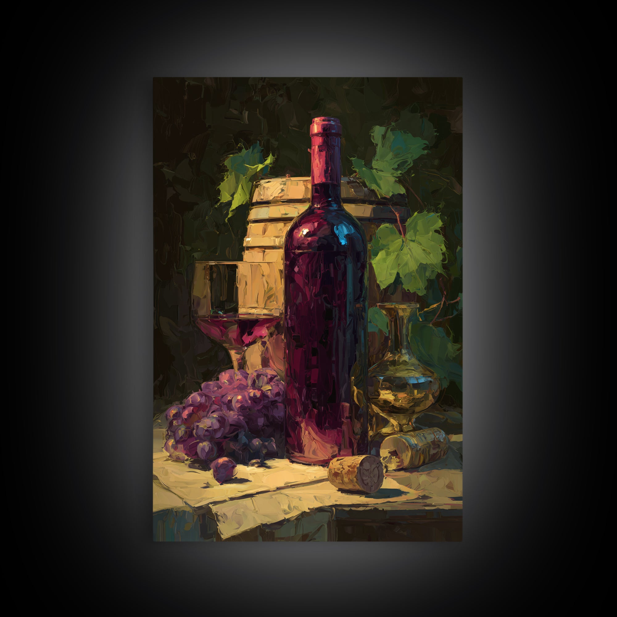 Red Wine Swirl Abstract Framed Canvas Print, Winery Art, Kitchen Art, Winery Decor, Abstract Art, Vineyard, Living Room Art, WIN-2x3-63