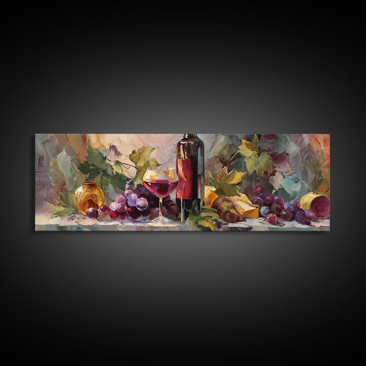 Red Wine Swirl Abstract Framed Canvas Print, Winery Art, Room Decor, Winery Decor, Abstract Art, Vineyard, Printable Wall Art, WIN-3x1-23