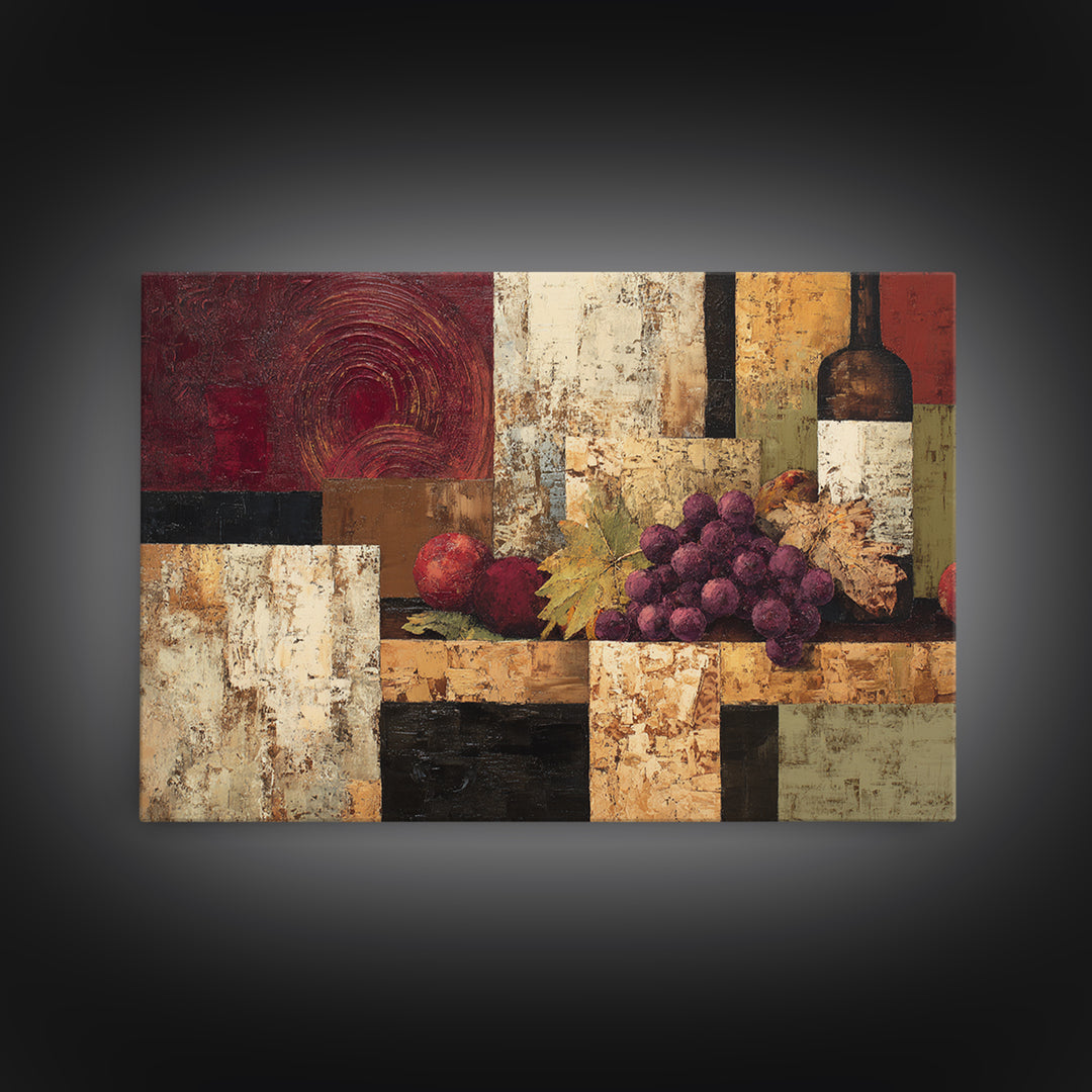 Red Wine Swirl Abstract Framed Canvas Print, Winery Art, Room Decor, Winery Decor, Abstract Art, Vineyard, Printable Wall Art, WIN-3x2-35