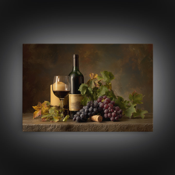 Wine Tasting Flight Rendered as Elegant Still Canvas Print, Winery Art, Wall Art Print, Winery Decor, Fine Art, Vineyard, WIN-3x2-62