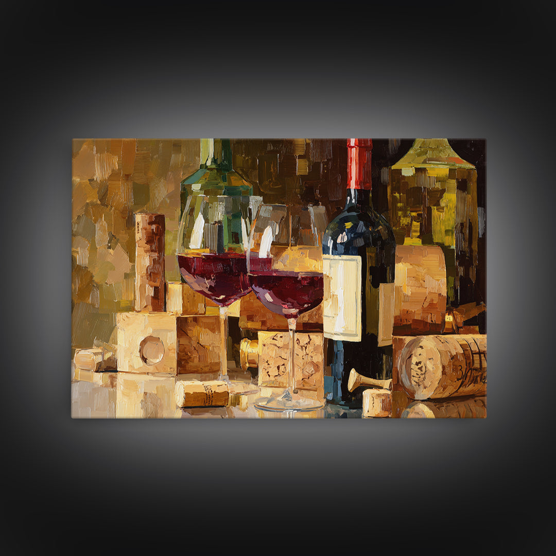 Corks Arranged as Geometric Pattern Canvas Print, Winery Art, Landscape Art, Winery Decor, Fine Art, Vineyard, Room Decor, WIN-3x2-94