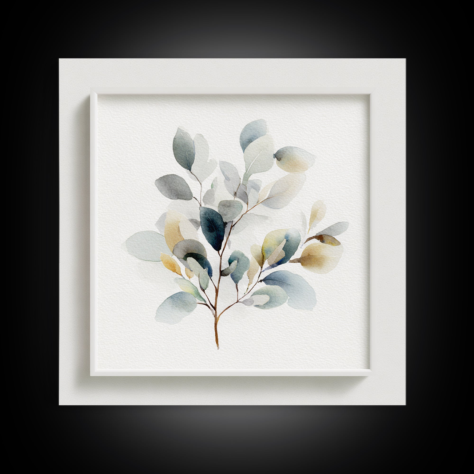 Neutral Botanical Branch Canvas Print, Waiting Room Art, Office Wall Art, Waiting Room Decor, Fine Art, Calm, Dental Wall Art, WRA-1x1-3