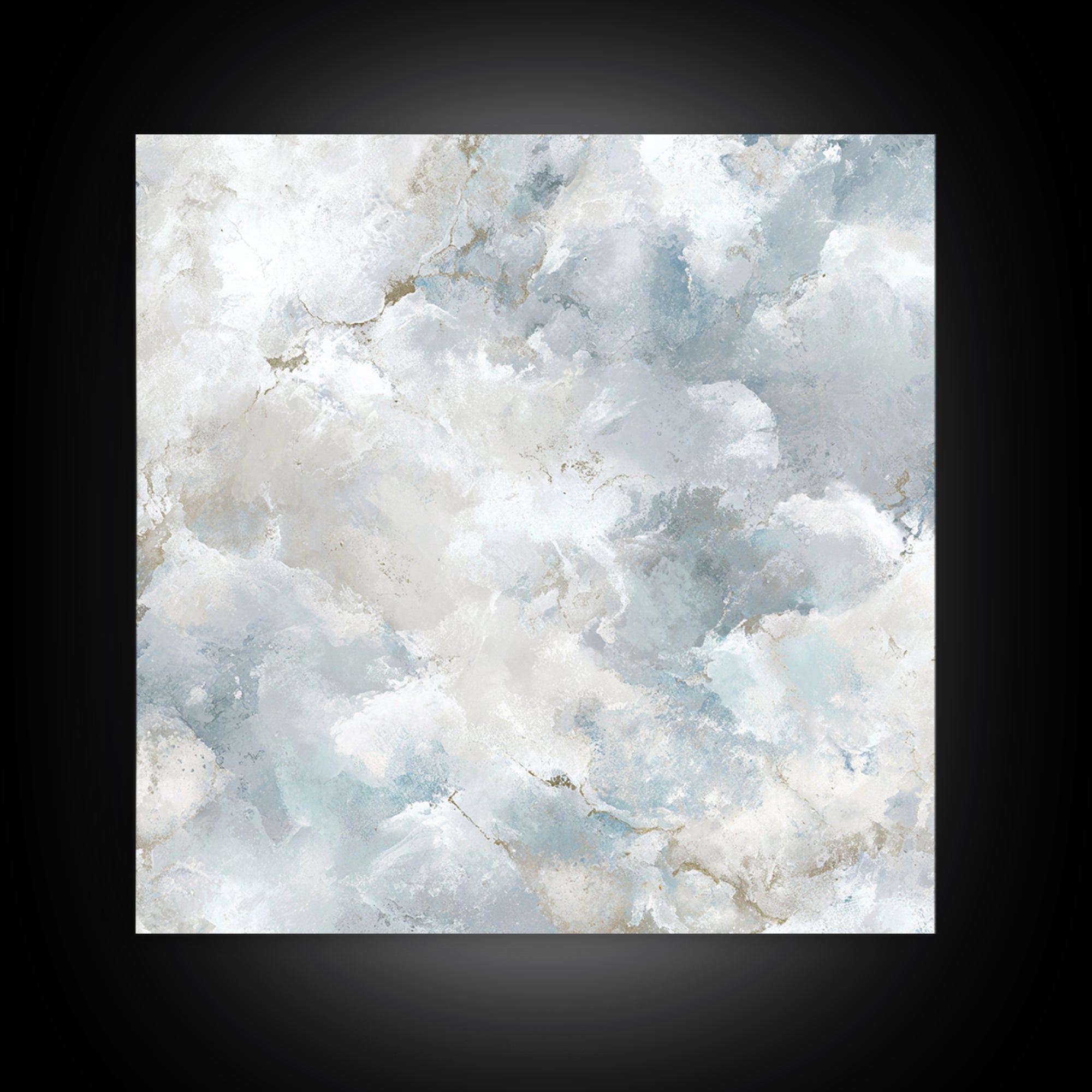 Light Marble Texture Abstract Framed Canvas Print, Waiting Room Art, Art, Waiting Room Decor, Fine Art, Calm, Bauhaus Print, WRA-1x1-48