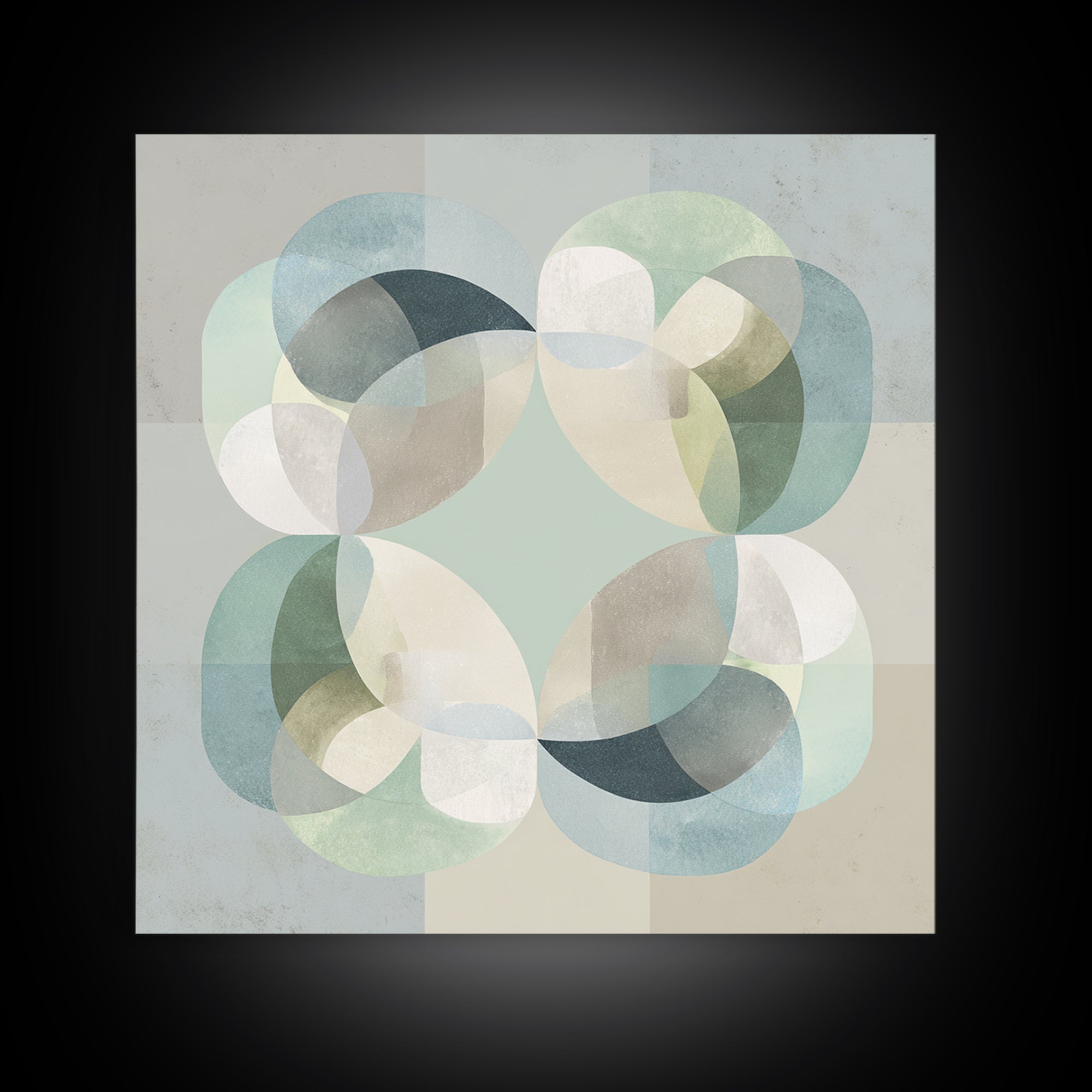 Minimal Geometric Composition Canvas Print, Waiting Room Art, Dental Art, Waiting Room Decor, Abstract Art, Calm, WRA-1x1-5