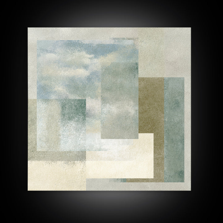 Minimal Geometric Composition Framed Canvas Print, Waiting Room Art, Fine Art Print, Waiting Room Decor, Abstract Art, Calm, WRA-1x1-53