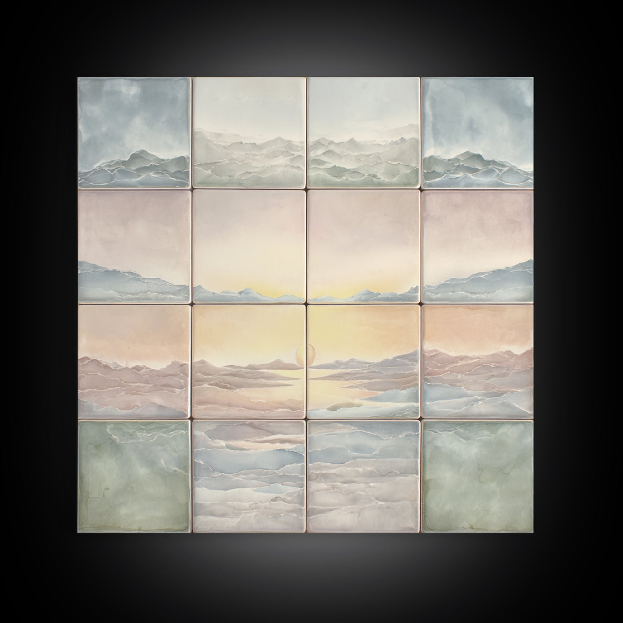 Warm Desert Sunrise Framed Canvas Print, Waiting Room Art, Photography Print, Waiting Room Decor, Calm, Minimalist Decor, WRA-1x1-61