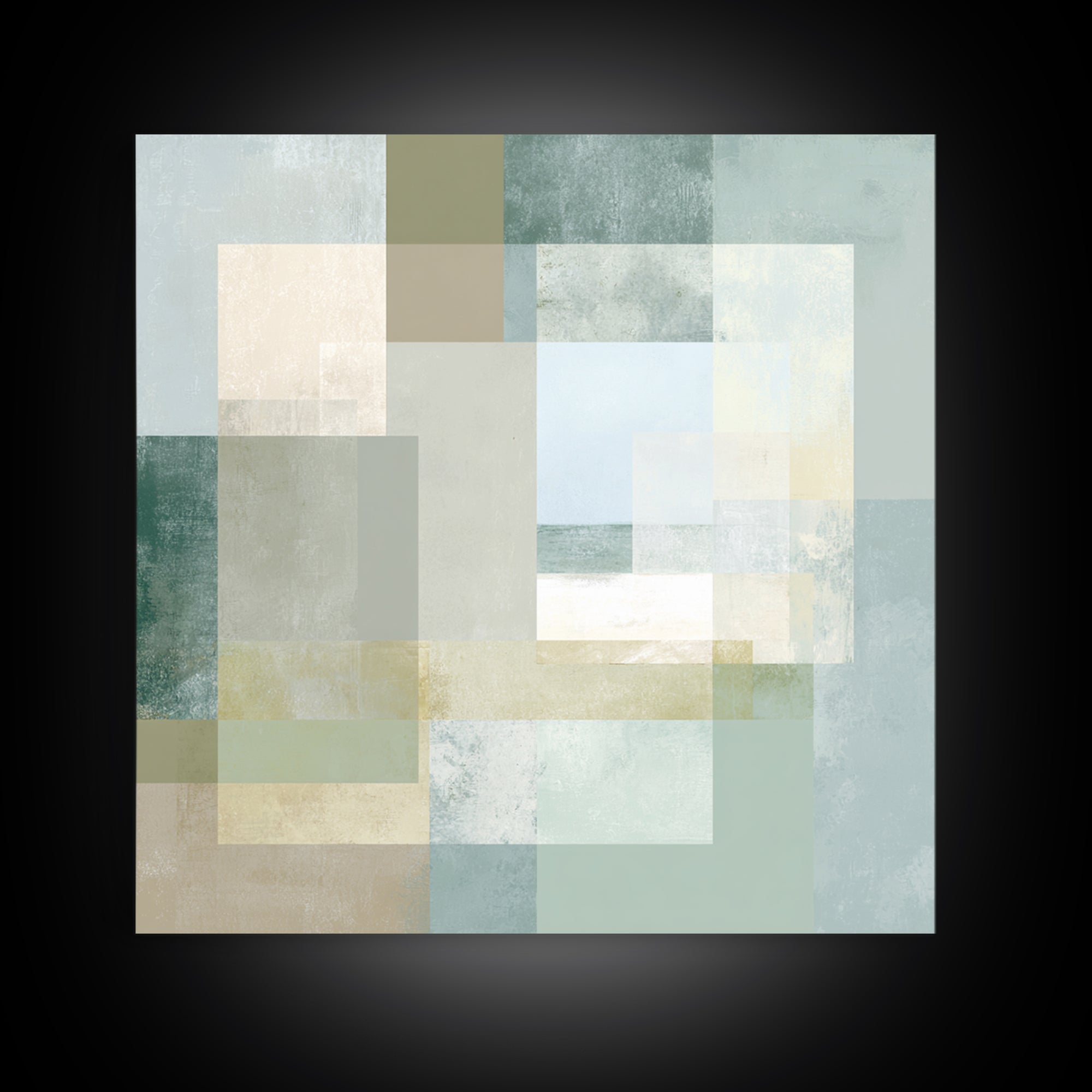 Minimal Geometric Composition Canvas Print, Waiting Room Art, Room Decor, Waiting Room Decor, Fine Art, Calm, Bedroom Decor, WRA-1x1-77