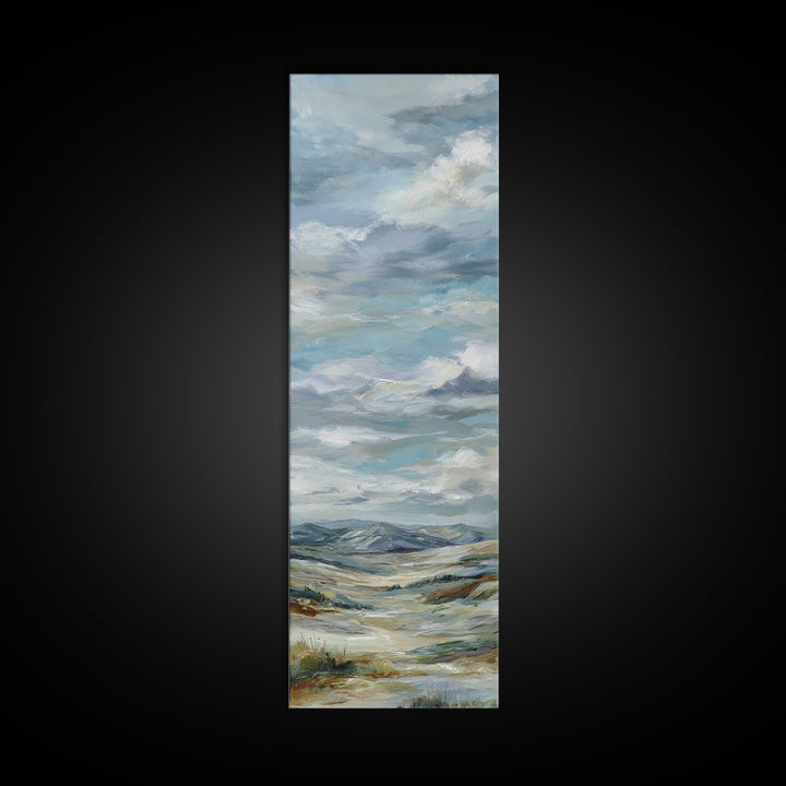 Large Cloudscape with Hopeful Light Canvas Print, Waiting Room Art, Office Art, Waiting Room Decor, Calm, Gallery Decor, WRA-1x3-100