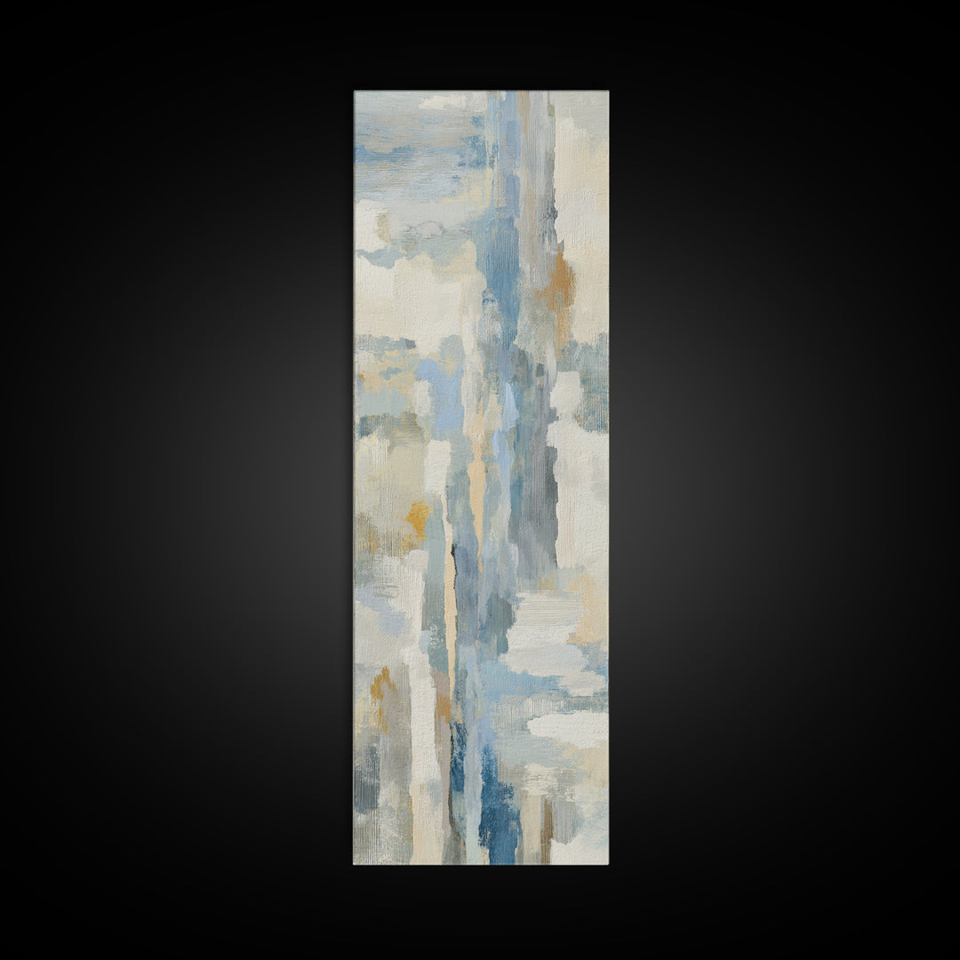 Light Marble Texture Abstract Canvas Print, Waiting Room Art, Boho Decor, Waiting Room Decor, Abstract Art, Calm, WRA-1x3-12