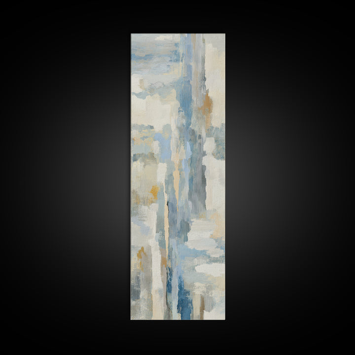 Light Marble Texture Abstract Canvas Print, Waiting Room Art, Boho Decor, Waiting Room Decor, Abstract Art, Calm, WRA-1x3-12