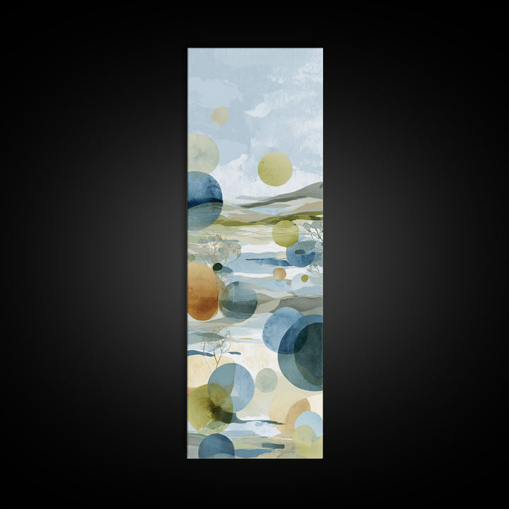 Abstract Circles Suggesting Calm Movement Canvas Print, Waiting Room Art, Dental Wall Art, Waiting Room Decor, Fine Art, Calm, WRA-1x3-22
