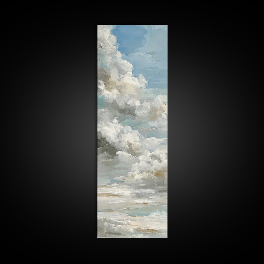 Large Cloudscape with Hopeful Light Canvas Print, Waiting Room Art, Room Decor, Waiting Room Decor, Calm, Bedroom Decor, WRA-1x3-28