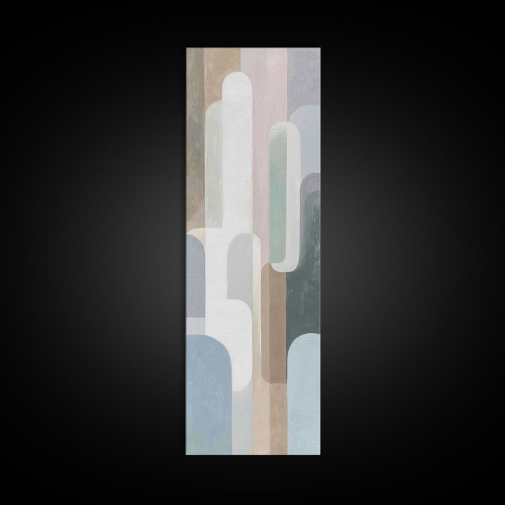 Modern Neutral Arch Abstraction Canvas Print, Waiting Room Art, Wall Sculpture, Waiting Room Decor, Calm, Dog Wall Art, WRA-1x3-33