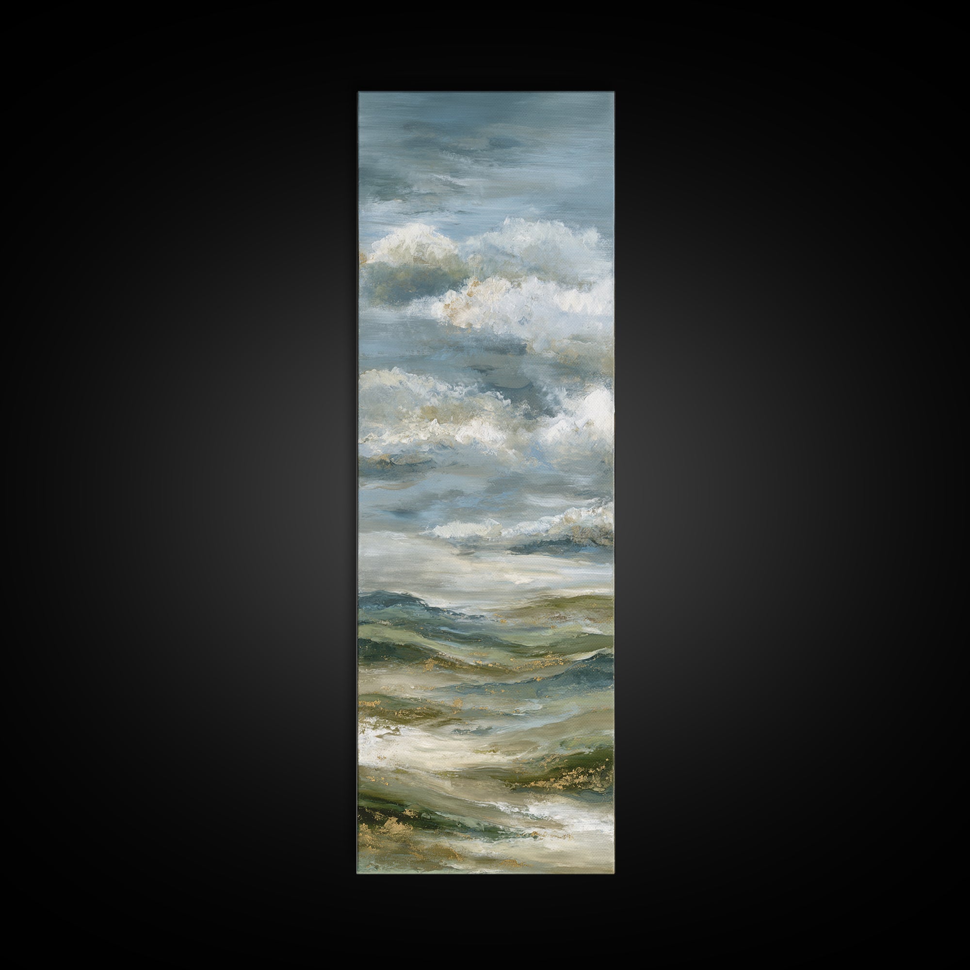 Large Cloudscape with Hopeful Light Framed Canvas Print, Waiting Room Art, Fine Art Print, Waiting Room Decor, Fine Art, Calm, WRA-1x3-4