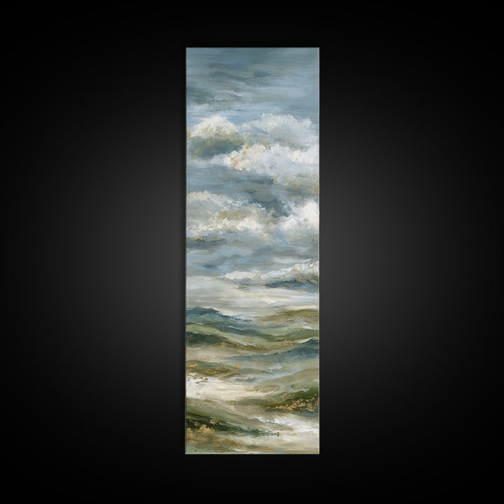 Large Cloudscape with Hopeful Light Framed Canvas Print, Waiting Room Art, Fine Art Print, Waiting Room Decor, Fine Art, Calm, WRA-1x3-4