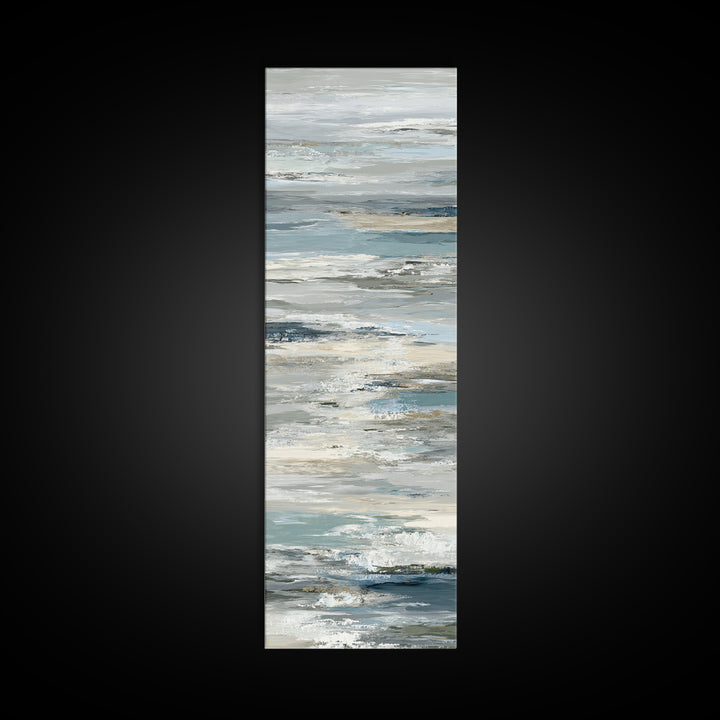 Simple Mountain Layers Framed Canvas Print, Waiting Room Art, Fine Art, Waiting Room Decor, Calm, Minimalist Decor, WRA-1x3-50