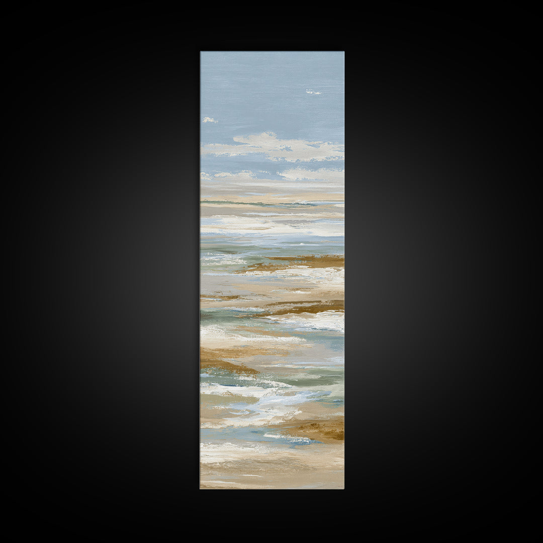 Warm Desert Sunrise Canvas Print, Waiting Room Art, Office Decor, Waiting Room Decor, Oil Painting, Calm, Gallery Wall Art, WRA-1x3-73
