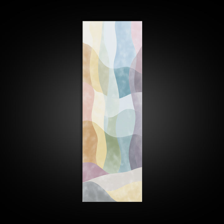 Pastel Rainbow Shapes for Pediatric Spaces Canvas Print, Waiting Room Art, Photography Print, Waiting Room Decor, Abstract Art, WRA-1x3-78