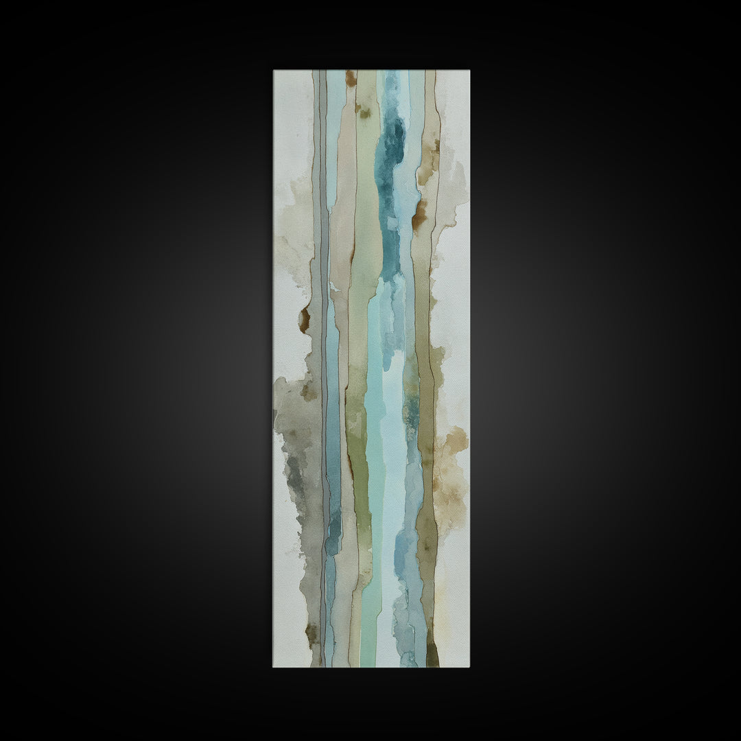 Modern Neutral Arch Abstraction Canvas Print, Waiting Room Art, Floral Wall Art, Waiting Room Decor, Abstract Art, Calm, WRA-1x3-81