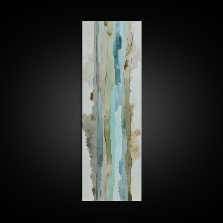 Modern Neutral Arch Abstraction Canvas Print, Waiting Room Art, Floral Wall Art, Waiting Room Decor, Abstract Art, Calm, WRA-1x3-81