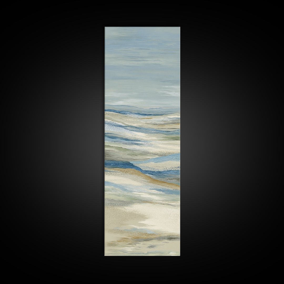 Calming Landscape with Open Sky and Gentle Canvas Print, Waiting Room Art, Art, Waiting Room Decor, Calm, Bauhaus Print, WRA-1x3-85
