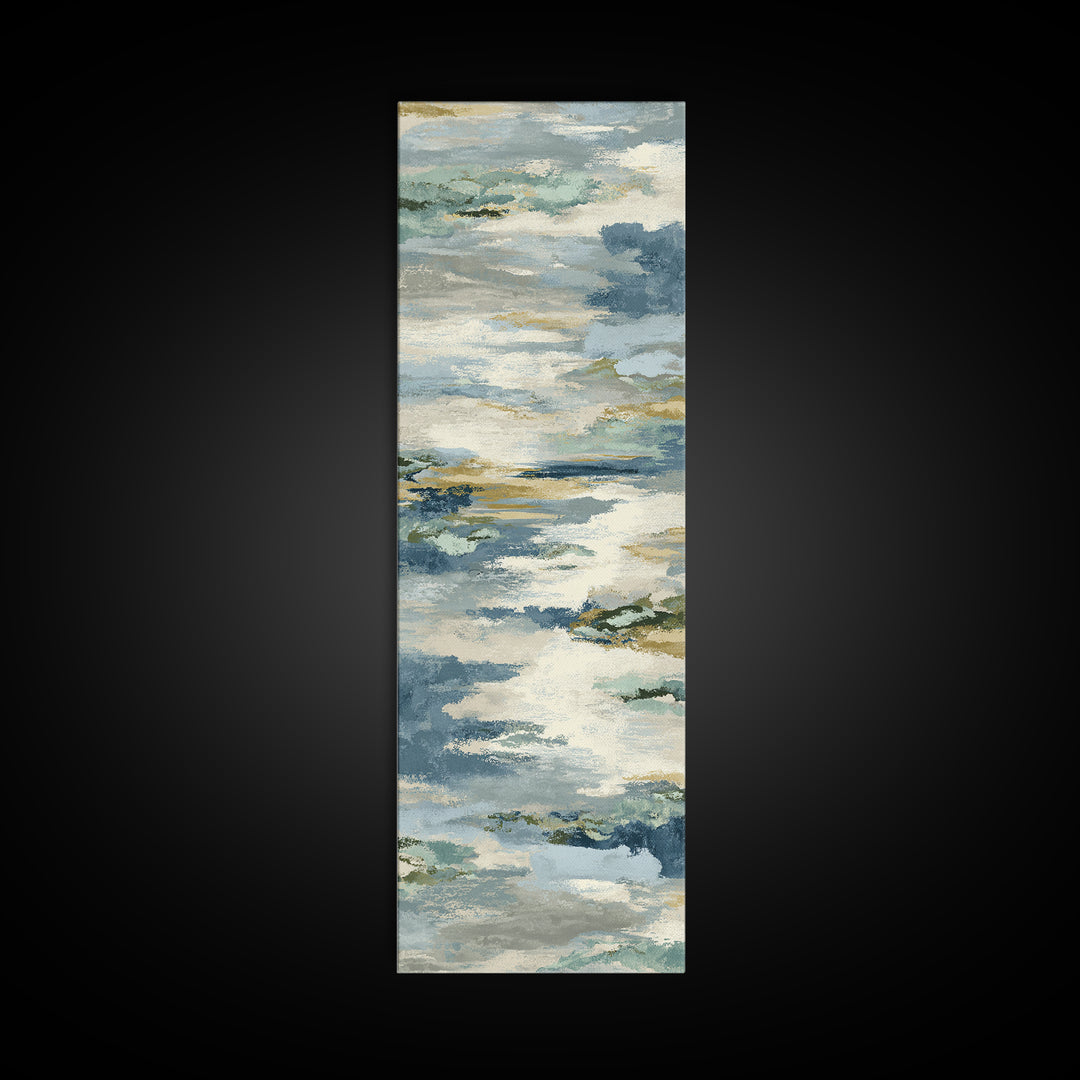 Soft Abstract Waves Canvas Print, Waiting Room Art, Luxury Decor, Waiting Room Decor, Abstract Art, Calm, Original Art, WRA-1x3-86