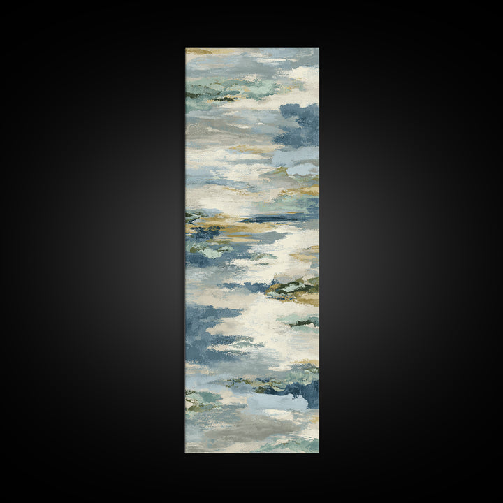Soft Abstract Waves Canvas Print, Waiting Room Art, Luxury Decor, Waiting Room Decor, Abstract Art, Calm, Original Art, WRA-1x3-86