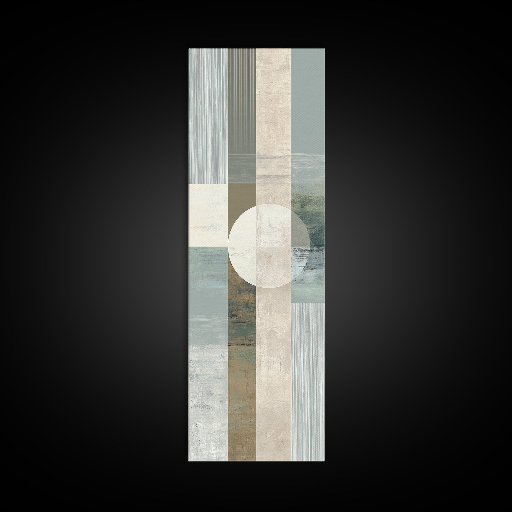 Minimal Geometric Composition Canvas Print, Waiting Room Art, Abstract, Waiting Room Decor, Abstract Art, Calm, Modern Decor, WRA-1x3-89