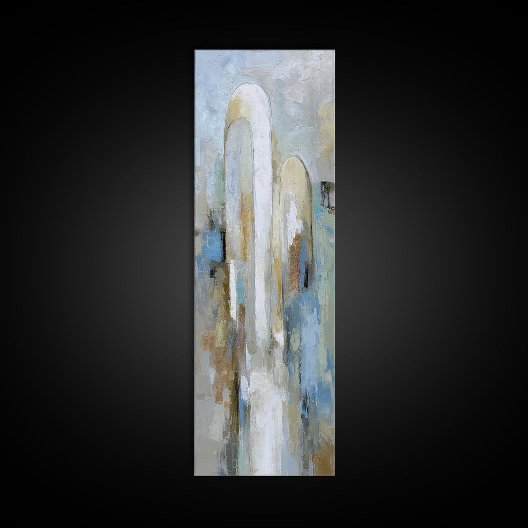 Modern Neutral Arch Abstraction Canvas Print, Waiting Room Art, Neutral Decor, Waiting Room Decor, Abstract Art, Calm, WRA-1x3-9