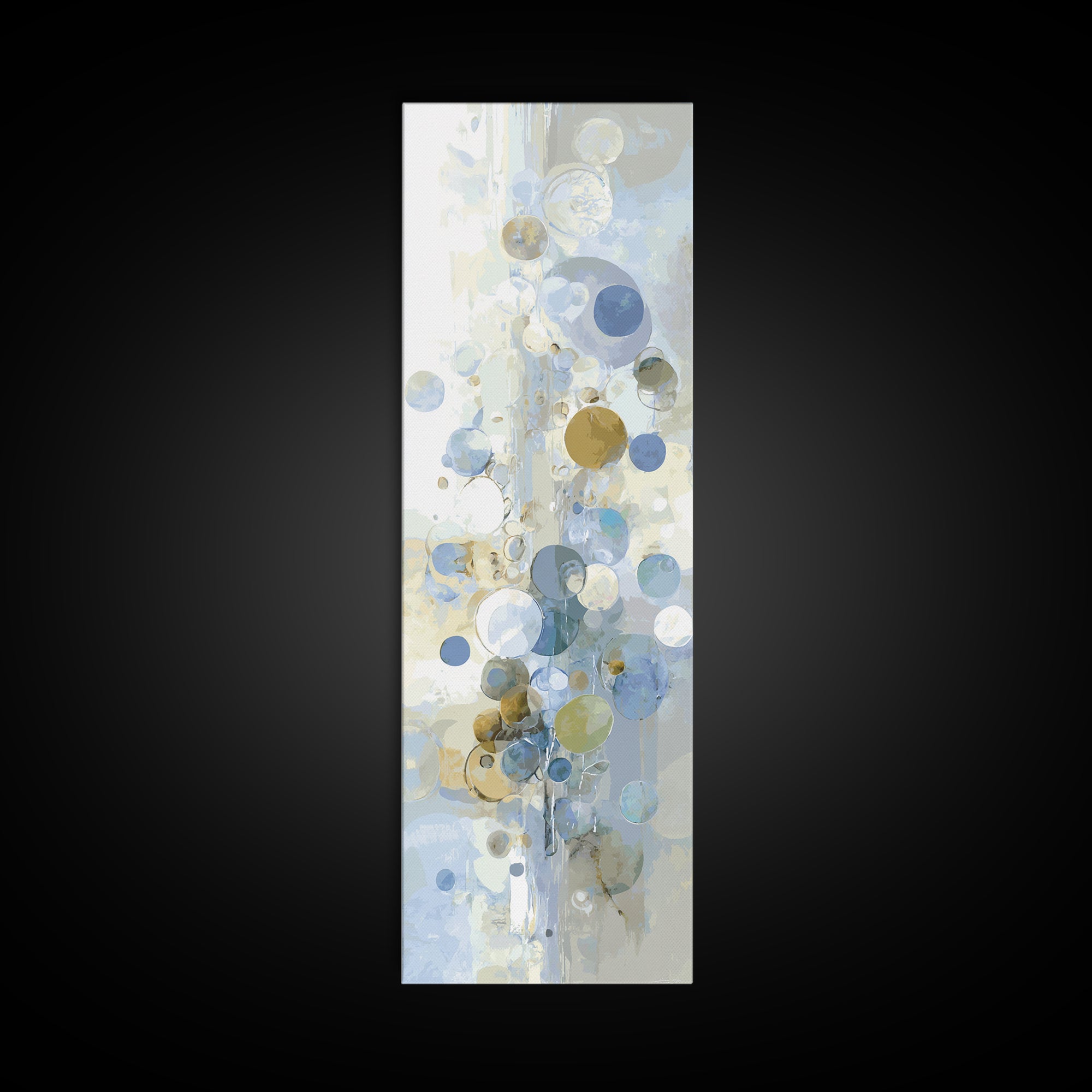 Abstract Circles Suggesting Calm Movement Canvas Print, Waiting Room Art, Fine Art Print, Waiting Room Decor, Abstract Art, WRA-1x3-94