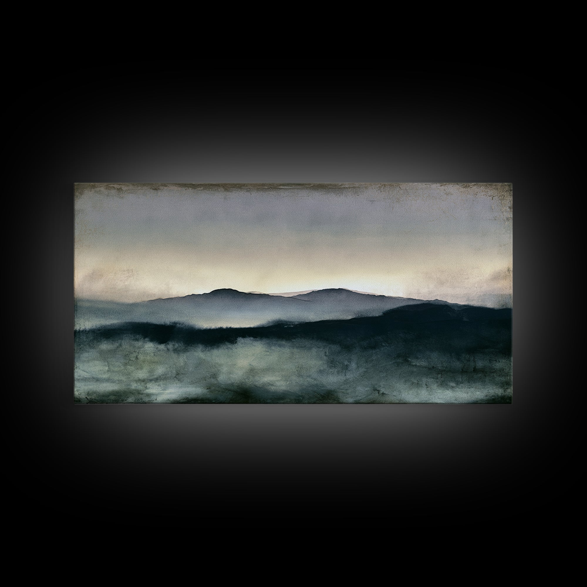 Calming Landscape with Open Sky and Gentle Canvas Print, Waiting Room Art, Living Room Wall Art, Waiting Room Decor, Calm, WRA-2x1-69