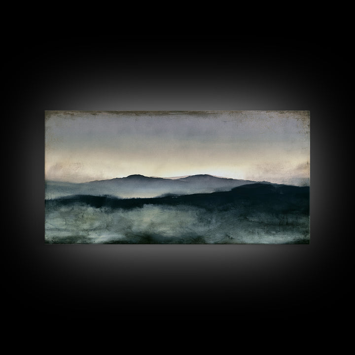 Calming Landscape with Open Sky and Gentle Canvas Print, Waiting Room Art, Living Room Wall Art, Waiting Room Decor, Calm, WRA-2x1-69