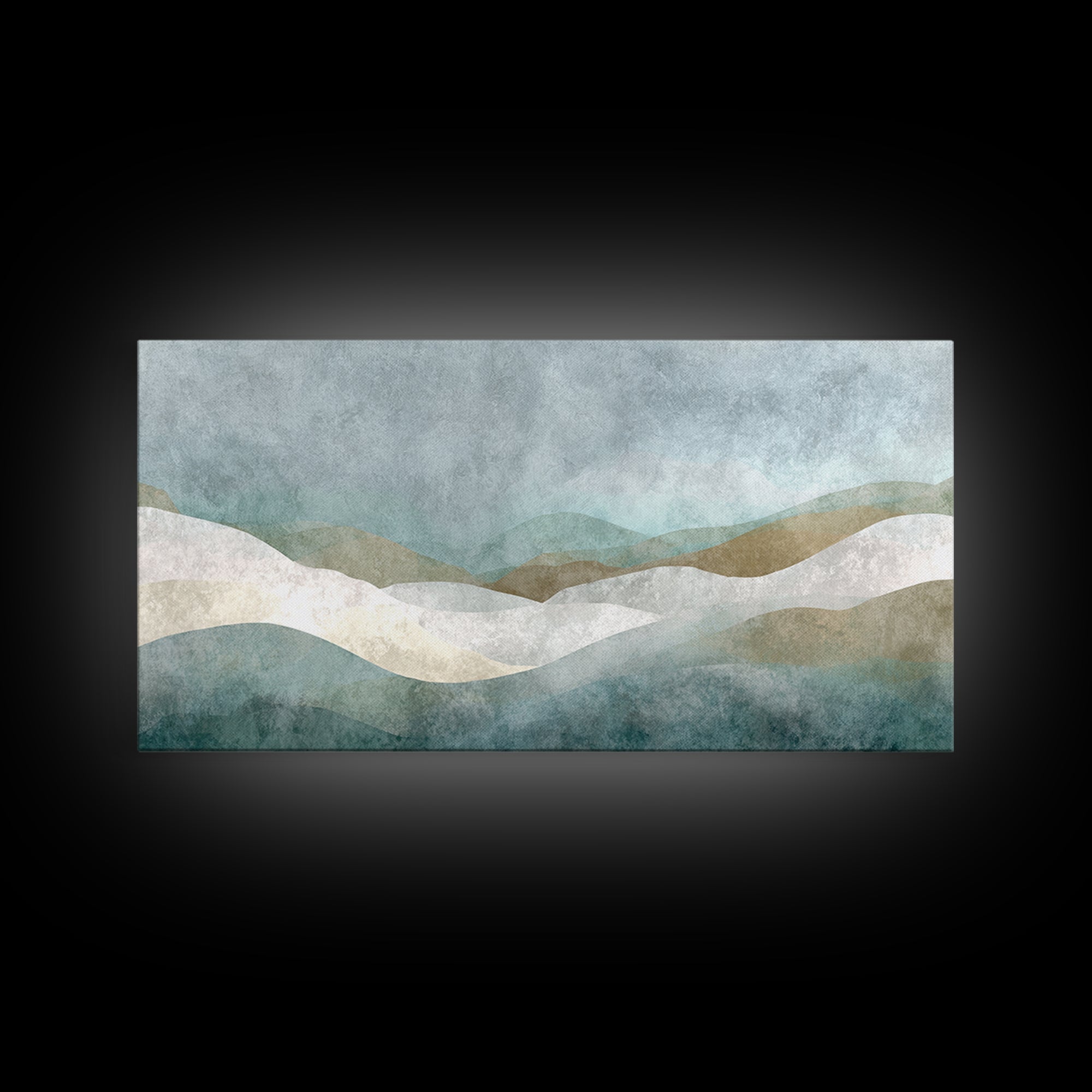 Minimal Geometric Composition Canvas Print, Waiting Room Art, Abstract Art, Waiting Room Decor, Calm, Landscape, WRA-2x1-73