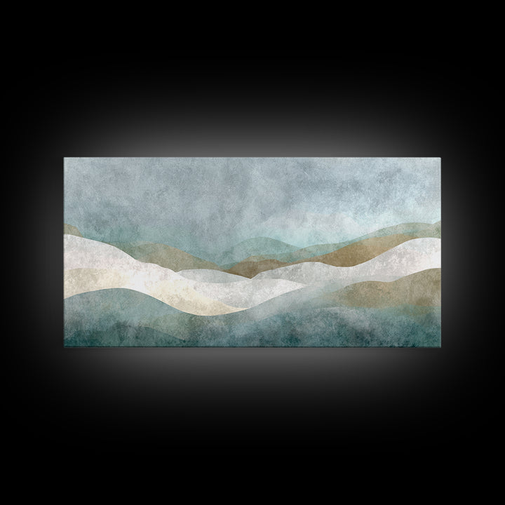 Minimal Geometric Composition Canvas Print, Waiting Room Art, Abstract Art, Waiting Room Decor, Calm, Landscape, WRA-2x1-73
