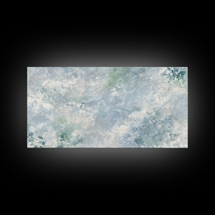 Light Marble Texture Abstract Framed Canvas Print, Waiting Room Art, Modern Art, Waiting Room Decor, Abstract Art, Calm, WRA-2x1-92