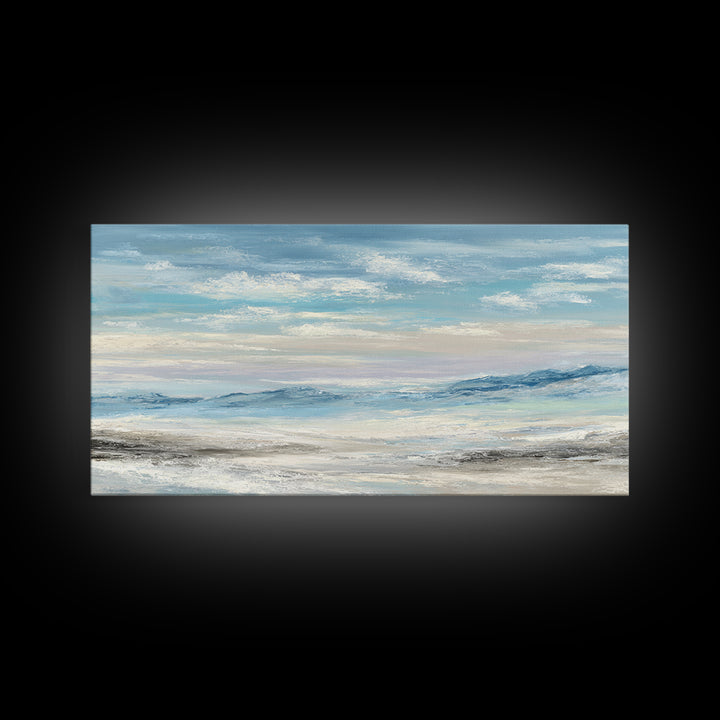 Calming Landscape with Open Sky and Gentle Canvas Print, Waiting Room Art, Living Room Wall Art, Waiting Room Decor, Calm, WRA-2x1-93