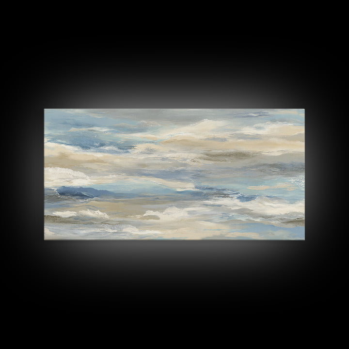 Soft Abstract Waves Canvas Print, Waiting Room Art, Wall Decor, Waiting Room Decor, Fine Art, Calm, Minimalist Wall Art, WRA-2x1-94