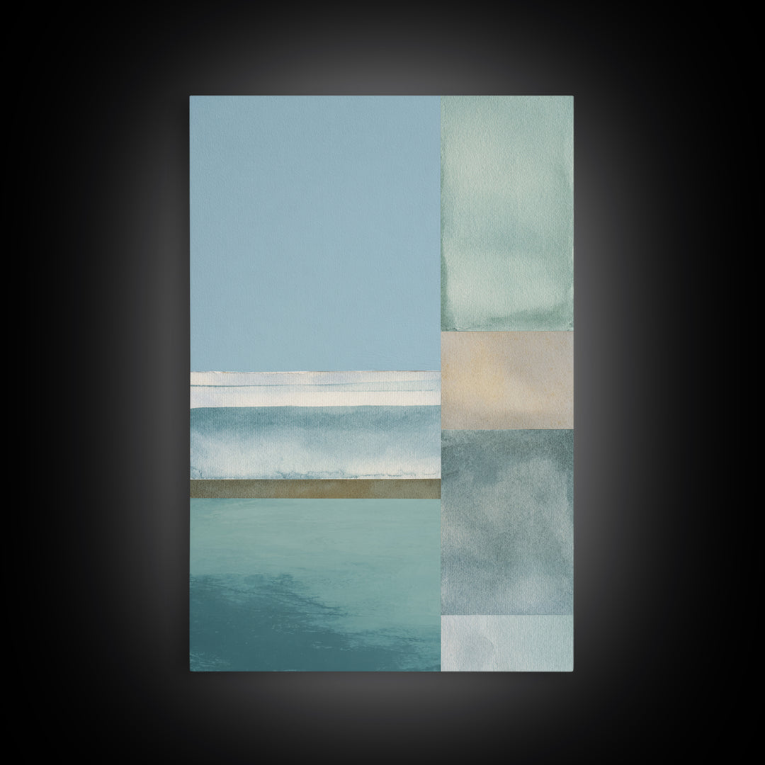 Minimal Geometric Composition Framed Canvas Print, Waiting Room Art, Wall Decor, Waiting Room Decor, Abstract Art, Calm, WRA-2x3-13