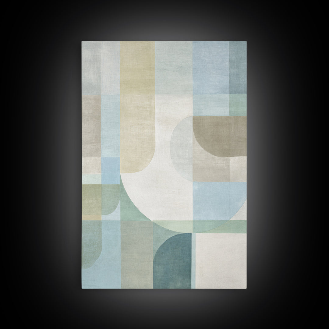 Minimal Geometric Composition Framed Canvas Print, Waiting Room Art, Wall Decor, Waiting Room Decor, Abstract Art, Calm, WRA-2x3-37