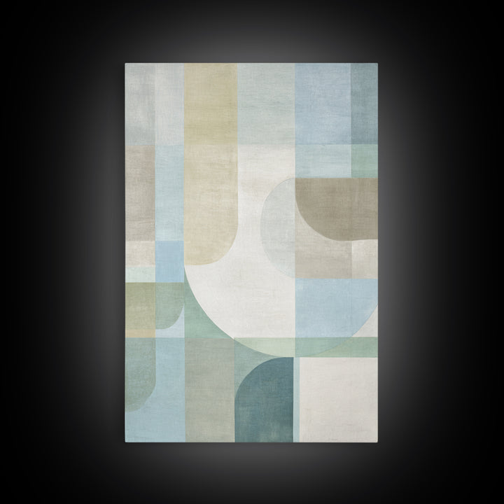 Minimal Geometric Composition Framed Canvas Print, Waiting Room Art, Wall Decor, Waiting Room Decor, Abstract Art, Calm, WRA-2x3-37