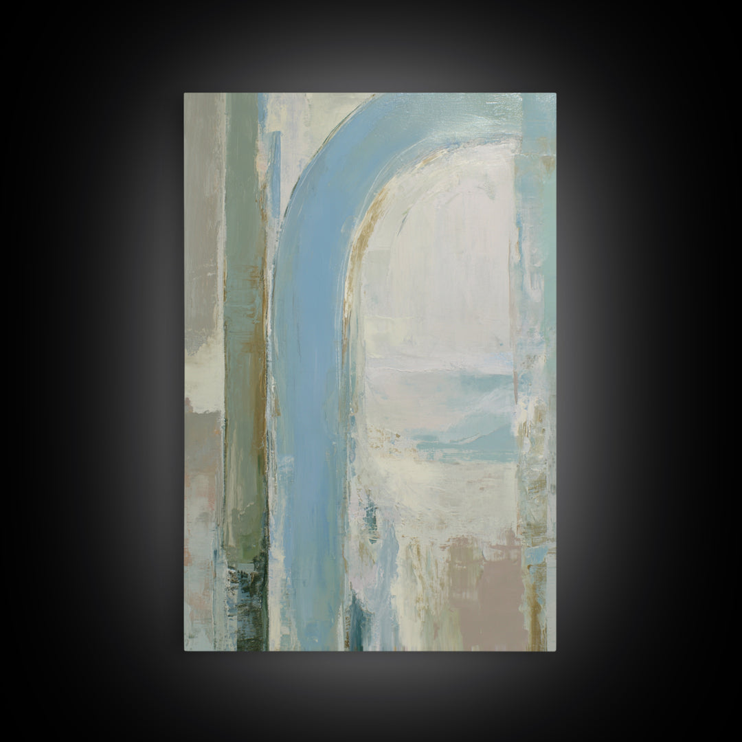 Modern Neutral Arch Abstraction Canvas Print, Waiting Room Art, Home Decor, Waiting Room Decor, Abstract Art, Calm, Modern Art, WRA-2x3-5